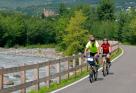 Radfahren entlang der Etsch